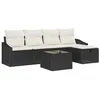 Image de vidaXL Ensemble de Canapés avec Coussin avec Stockage Noir polyrotin, Ensemble de Meubles d'extérieur, canapé de Jardin Moderne, léger, avec Compartiment de Rangement étanche