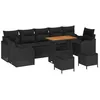 Image de vidaXL Ensemble de canapé de Jardin 10 pcs Noir polyrotin, Canapé modulaire, résistant aux UV, pour Jardin et terrasse, Parfait pour Un été en Plein air