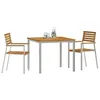 Image de vidaXL Ensemble de Salle à Manger pour Jardin 3 pcs, Ensemble de Salle à Manger extérieur Moderne, Cool et élégant, mobilier de Patio Chic pour Jardin et terrasse