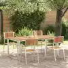 Image de vidaXL Ensemble de repas extérieur 5 pcs Marron Bois d'Acacia Massif