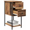 Image de vidaXL Cabinet de Chevet Bois Ancien 32 x 42 x 70 cm Bois d'ingénierie, Chambre Moderne, Table de Nuit rectangulaire, Cabinet Compact, décor Pratique pour l'espace Sommeil