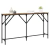 Image de vidaXL Table Console Bois Ancien 140 x 23 x 75 cm, Table d'appoint, Console rectangulaire, Meuble résistant, Design Moderne, Style Industriel, très Polyvalent