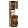 Image de vidaXL Armoire de Cuisine avec tiroir Bois Ancien Bois d'ingénierie, Armoire de Cuisine Moderne, étagères rectangulaires, Rangement Pratique, Organisateur stylé, Solutions spacieuses.