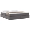 Image de vidaXL Lit avec Rangement et Matelas Gris 160 x 200 cm Simili Cuir, Lit de Rangement rectangulaire Moderne, Meuble Fonctionnel, Cadre élégant, Matelas optimisé pour l'espace