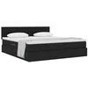 Image de vidaXL Lit avec Rangement et Matelas avec Matelas Noir 160 x 200 cm, Lit hydraulique Confortable, Solutions de Rangement Modernes, Meubles Gain de Place pour Une Chambre sans encombrement