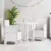Image de vidaXL Chaise de jardin 2 pcs Blanc 53 x 49 x 85 cm Polypropylène