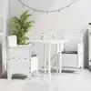 Image de vidaXL Chaise de jardin 2 pcs Blanc 53 x 49 x 85 cm Polypropylène