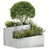 Image de vidaXL Cache-Pot de Jardin Argent 60 x 60 x 50 cm Acier galvanisé, Jardin et terrasse, Pot métal Moderne idéal pour l’extérieur, Support Durable, Accessoire décoratif, Style Contemporain