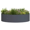 Image de vidaXL Cache-Pot de Jardin 5 pcs Anthracite 80 x 80 x 20 cm, Jardin et Terrasse, Jardinière en Acier, Pots Ronds, Support Élégant, Décoration Contemporaine