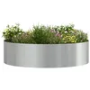 Image de vidaXL Anneau de jardinière 5 pc Argenté 80 x 80 x 20 cm