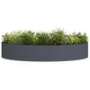 Image de vidaXL Anneau de jardinière 5 pcs Anthracite 120 x 120 x 20 cm, Cercle de Jardin en métal Moderne, élément de décor sculptural, Cadre en Acier Durable pour tes Plantes, Design Minimaliste