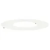 Image de vidaXL adapté pour Anneau d'arbre Plat Blanc Ø30 / 60 cm Acier, Décor Moderne pour Jardin et terrasse, Protecteur d'arbre Durable, Accessoire de Jardin, Garde-Racines