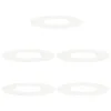 Image de vidaXL adapté pour Anneaux d'arbre Plats 5 pcs Blanc Ø30 / 60 cm Acier, Décor Moderne pour Jardin et terrasse, Protecteur d'arbre Durable, Accessoire de Jardin, Garde-Racines