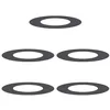 Image de vidaXL adapté pour Anneaux d'arbre Plats 5 pcs Noir Ø40 / 70 cm Acier, Décor Moderne pour Jardin et terrasse, Protecteur d'arbre Durable, Accessoire de Jardin, Garde-Racines