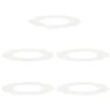 Image de vidaXL adapté pour Anneaux d'arbre Plats 5 pcs Blanc Ø40 / 70 cm Acier, Décor Moderne pour Jardin et terrasse, Protecteur d'arbre Durable, Accessoire de Jardin, Garde-Racines