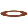 Image de vidaXL adapté pour Anneau d'arbre Plat Marron Ø40 / 70 cm Acier patiné, Protection d'arbre Moderne, Ornement extérieur, déco résistante, Design paysager, Accessoire pour Jardin