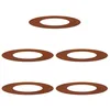 Image de vidaXL adapté pour Anneaux d'arbre Plats 5 pcs Marron Ø40 / 70 cm, Jardin, terrasse, Pot en métal Moderne, Affichage surélevé, Design Minimaliste, décor extérieur, Accent de Base d'arbre, Pratique