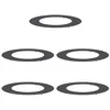 Image de vidaXL adapté pour Anneaux d'arbre Plats 5 pcs Noir Ø50 / 80 cm Acier, Décor Moderne pour Jardin et terrasse, Protecteur d'arbre Durable, Accessoire de Jardin, Garde-Racines