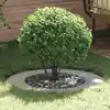 Image de vidaXL adapté pour anneaux d'arbre plats 5 pcs Argent Ø50 / 80 cm