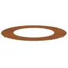 Image de vidaXL adapté pour Anneau d'arbre Plat Marron Ø50 / 80 cm Acier patiné, Protection d'arbre Moderne, Ornement extérieur, déco résistante, Design paysager, Accessoire pour Jardin