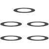 Image de vidaXL adapté pour Anneaux d'arbre Plats 5 pcs Noir Ø60 / 90 cm Acier, Décor Moderne pour Jardin et terrasse, Protecteur d'arbre Durable, Accessoire de Jardin, Garde-Racines