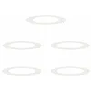 Image de vidaXL adapté pour Anneaux d'arbre Plats 5 pcs Blanc Ø60 / 90 cm Acier, Jardin, terrasse, Pot en métal Moderne, Affichage surélevé, Design Minimaliste, décor extérieur, Accent de Base d'arbre