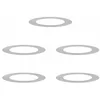 Image de vidaXL adapté pour Anneaux d'arbre Plats 5 pcs Argent Ø60 / 90 cm, Décor Moderne pour Jardin et terrasse, Protecteur d'arbre Durable, Accessoire de Jardin, Garde-Racines