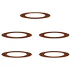 Image de vidaXL adapté pour Anneaux d'arbre Plats 5 pcs Marron Ø60 / 90 cm, Décor Moderne pour Jardin et terrasse, Protecteur d'arbre Durable, Accessoire de Jardin, Garde-Racines