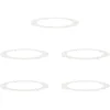Image de vidaXL adapté pour Anneaux d'arbre Plats 5 pcs Blanc Ø90 / 120 cm Acier, Décor Moderne pour Jardin et terrasse, Protecteur d'arbre Durable, Accessoire de Jardin, Garde-Racines