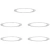 Image de vidaXL adapté pour Anneaux d'arbre Plats 5 pcs Argent Ø90 / 120 cm, Jardin, terrasse, Pot en métal Moderne, Affichage surélevé, Design Minimaliste, décor extérieur, Accent de Base d'arbre, Pratique