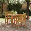 Image de vidaXL Ensemble de salle à manger pour jardin 3 pcs Marron
