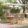 Image de vidaXL Ensemble de salle à manger pour jardin 5 pcs Anthracite