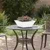 Image de vidaXL Cache-pot de jardin 5 pcs Blanc 40 x 40 x 15 cm