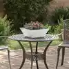 Image de vidaXL Cache-pot de jardin Argent 40 x 40 x 15 cm Acier galvanisé