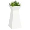 Image de vidaXL Jardinière à Pilier 2 pcs Blanc 35 x 35 x 73 cm, Jardin et terrasse, bac Moderne résistant pour déco extérieure, présentoir à Plantes, Support décoratif, Accessoires