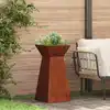 Image de vidaXL Jardinière à pilier 2 pcs Argent 35 x 35 x 73 cm
