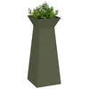 Image de vidaXL Jardinière à Pilier Olive 40 x 40 x 100 cm, Joli Pot de Jardin et terrasse, présentoir métal Moderne, Solide déco extérieure pour Votre aménagement et Style