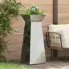 Image de vidaXL Jardinière à pilier 2 pcs Argent 40 x 40 x 100 cm
