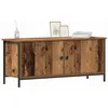 Image de vidaXL Meuble TV Bois Ancien 100 x 35 x 45 cm Bois d'ingénierie, Salon, Meuble TV Moderne, Console rectangulaire, Grand Rangement, Meuble Bas, Centre de Divertissement stylé