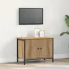 Image de vidaXL Meuble TV Chêne artisanal 60 x 35 x 45 cm Bois d'ingénierie