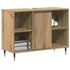 Image de vidaXL Cabinet de Salle de Bain Chêne Artisanal 80 x 33 x 60 cm, Armoire de Salle de Bain Élégante, Murale Rectangulaire, Rangement Pratique, Design Durable, Espace Organisé