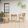 Image de vidaXL Chaise 2 pcs Marron 63 x 58 x 89 cm Bois de teck massif