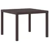 Image de vidaXL Table de Jardin pour Repas Marron 100 x 100 x 73 cm polyrotin, Table Moderne de Jardin, rectangulaire, en Poly rotin, mobilier Durable pour terrasse, Coin Repas résistant