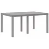 Image de vidaXL Table de Jardin Gris Clair 150 x 100 x 73 cm polyrotin