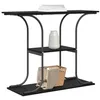 Image de vidaXL Table Console Chêne Noir 101 x 35 x 80,5 cm Bois d'ingénierie, Table d'entrée élégante, Console étroite, étagère Design, Rangement Moderne, Meuble Durable pour chez soi