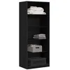Image de vidaXL Armoire Chêne Noir 80 x 50 x 200 cm Bois d'ingénierie, Armoire Moderne, Rangement spacieux, étagères élégantes, Organisateur de vêtements, Meuble Pratique pour la Chambre