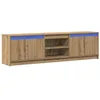 Image de vidaXL Unites TV 2 pcs Marron 180 x 34 x 50 cm Bois d'ingénierie, Meuble TV mural moderne, console rectangulaire, étagère flottante gain de place pour le salon