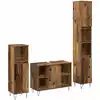 Image de vidaXL Ensemble de mobilier de salle de bain 3 pcs Bois Ancien