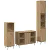 Image de vidaXL Ensemble de mobilier de salle de bain 3 pcs Chêne artisanal