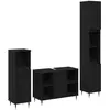 Image de vidaXL Ensemble de mobilier de salle de bain 3 pcs Chêne noir